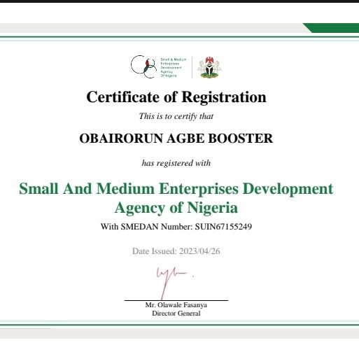 Obairorun agbe booster